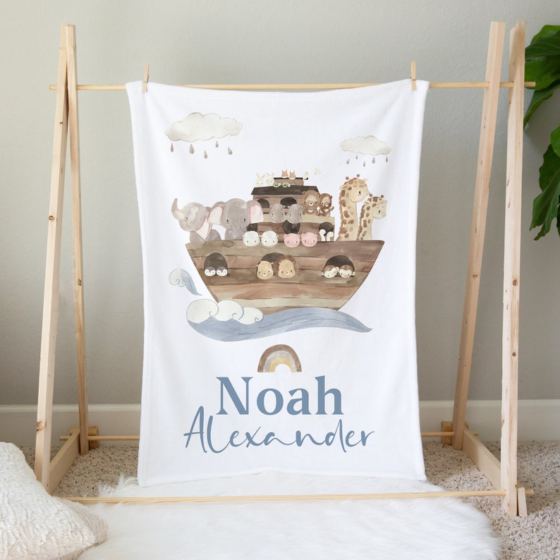 Noah's Ark Crib Bedding Set Baby Boy Crib Bedding Etsy