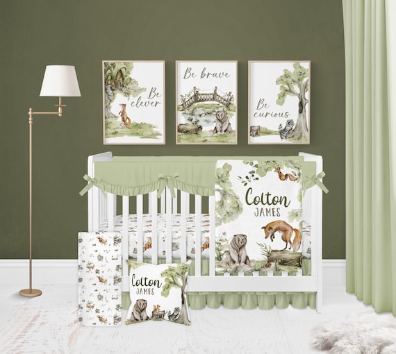 Baby boy woodland crib bedding cheap