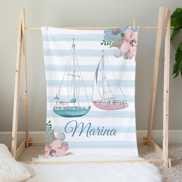 Sailboat Blanket Etsy