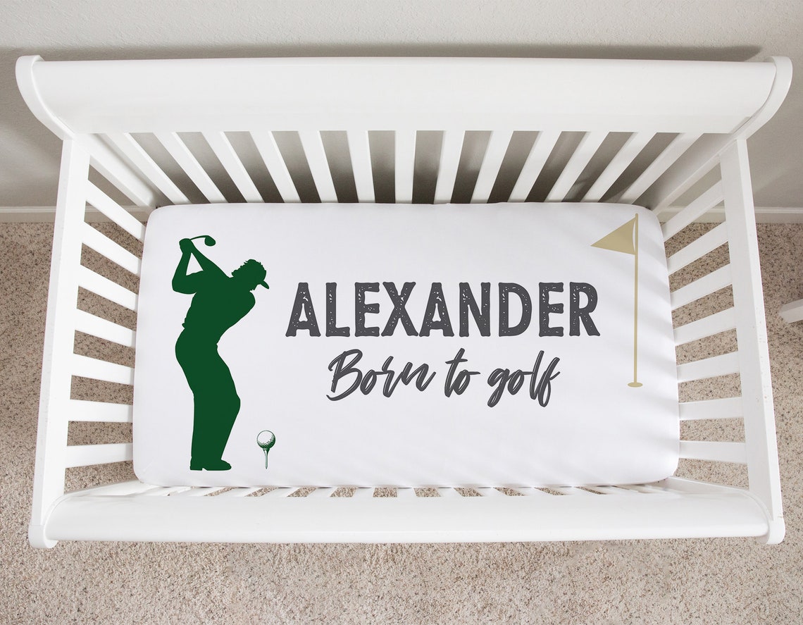 Golf Crib Bedding Set Baby Boy Crib Bedding Set Golf Baby Etsy