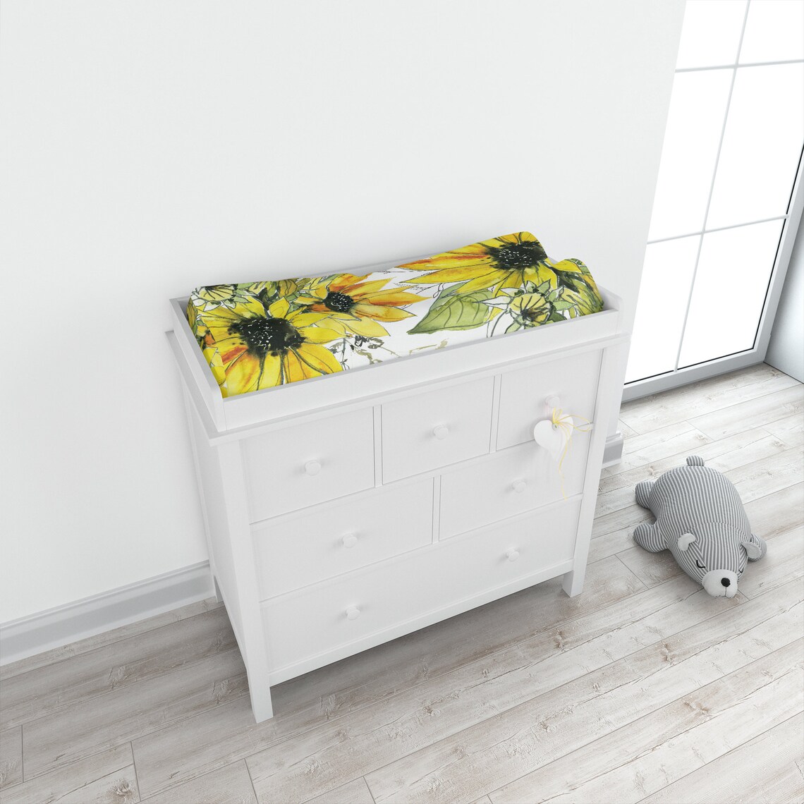 Floral Changing Pad Cover Floral Nursery Baby Girl Gift New Etsy