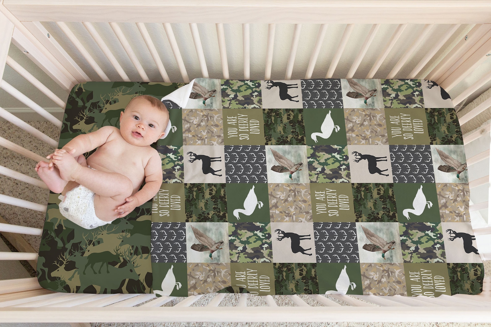 Deer Camo Baby Bedding Duck Hunting Baby Bedding Baby Boy Etsy