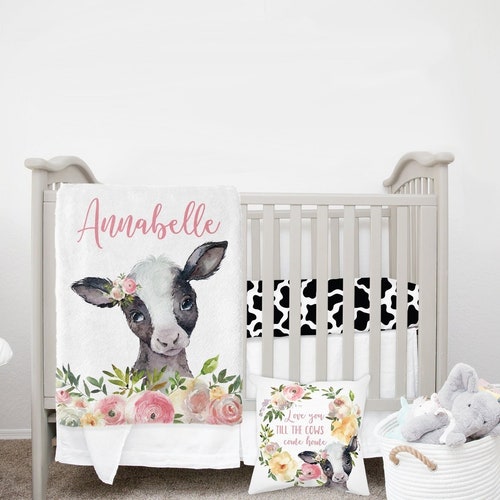 Farm Crib Bedding Set Baby Girl Nursery Bedding Set Etsy