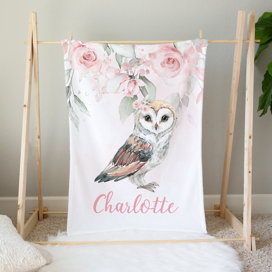 Owl Crib Bedding Set Baby Girl Crib Bedding Set Pink Floral Etsy