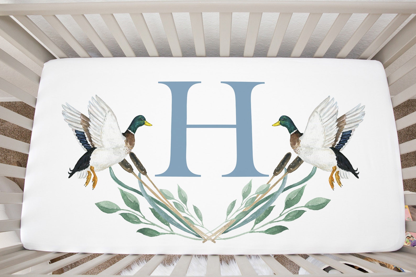 Mallard Duck Crib Bedding Set Boy, Baby Boy Bedding Set, Duck Hunting ...