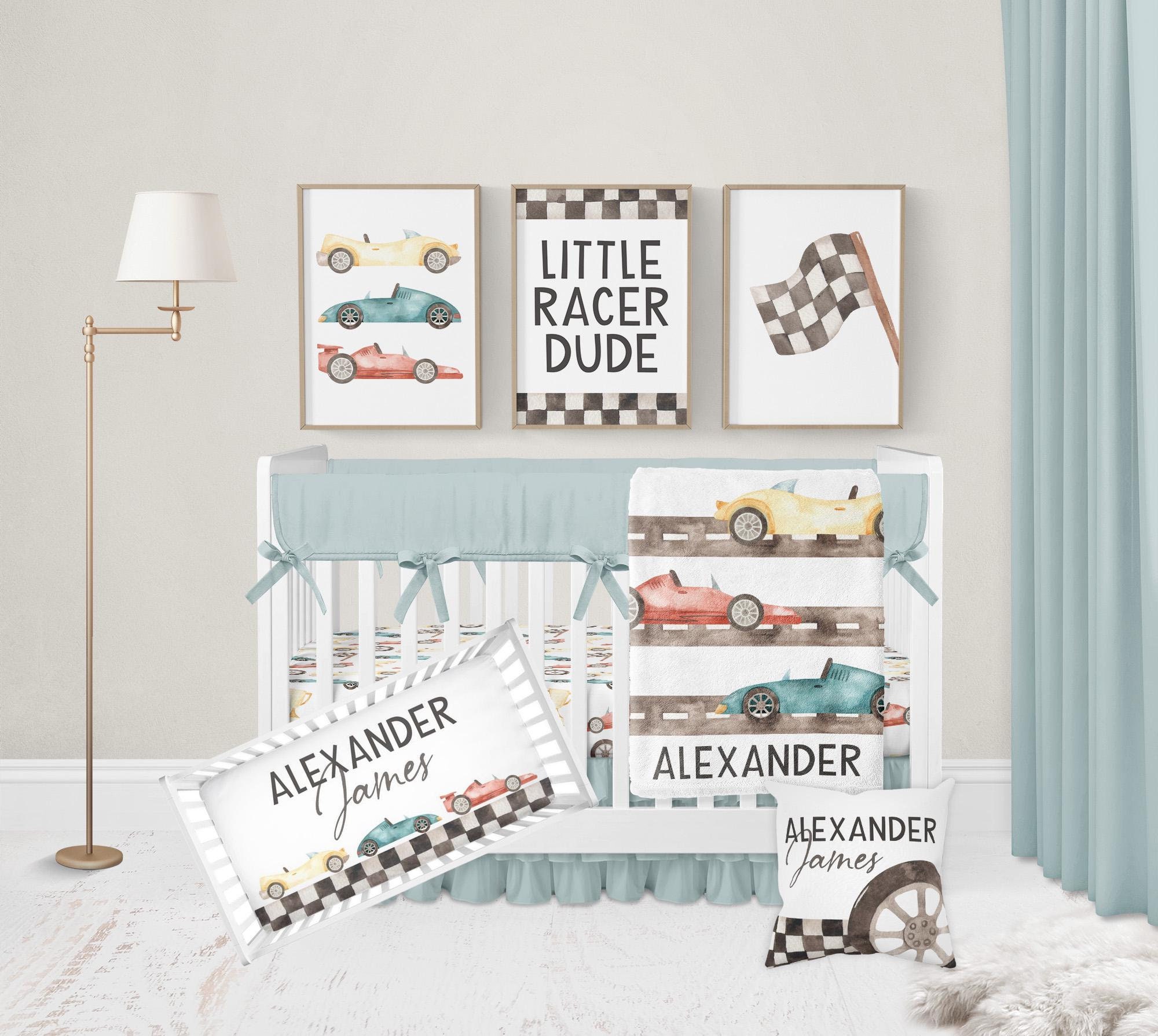 Baby Boy Crib Bedding Set, Car Crib Bedding Set Boy, Cars Nursery