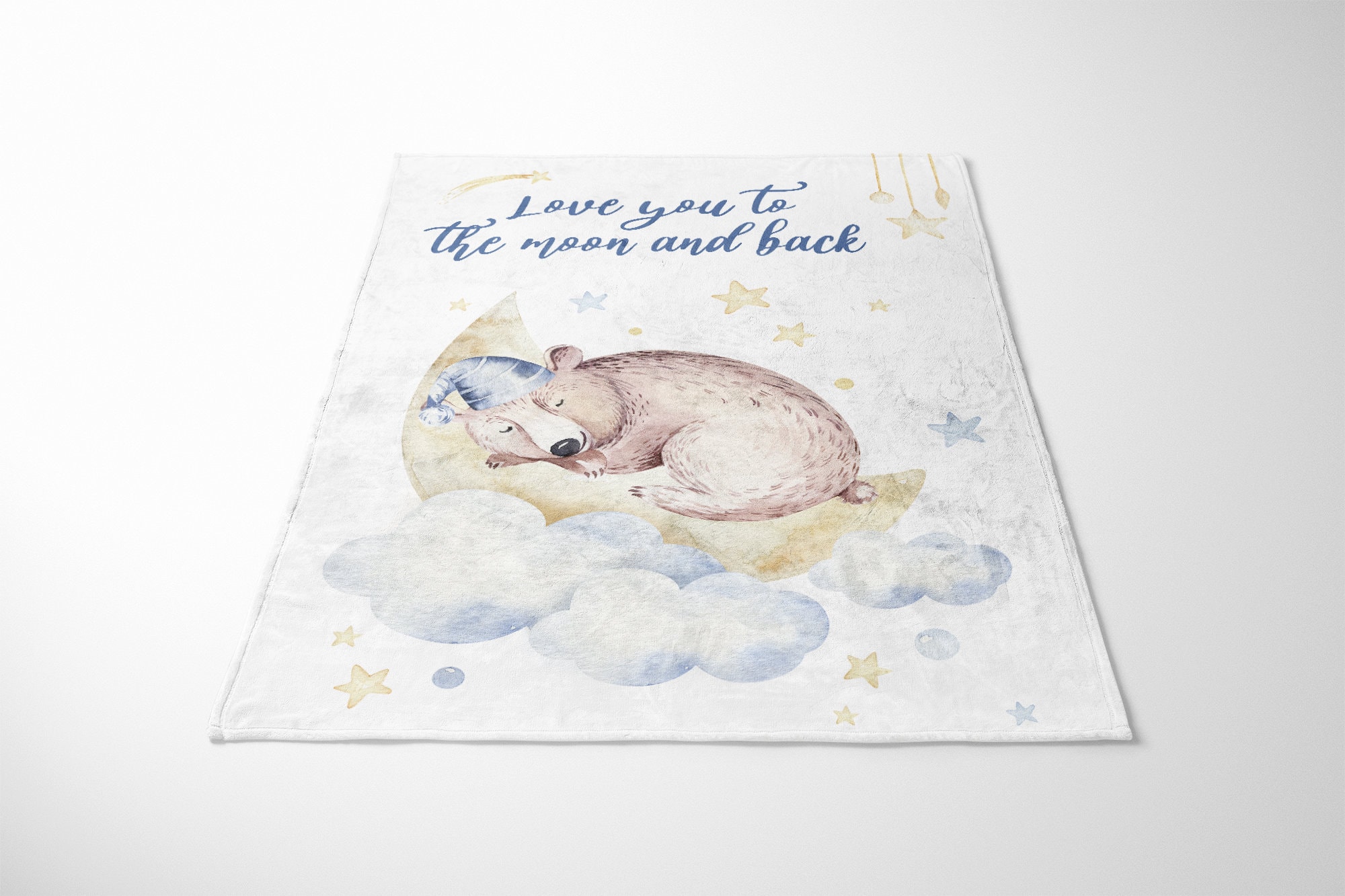 Love You to the Moon and Back Baby Blanket Baby Boy Blanket Etsy UK