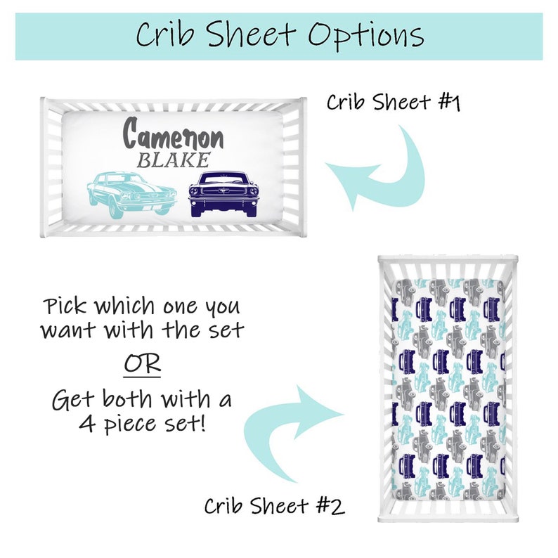 Car Crib Bedding Set Baby Boy Crib Bedding Truck Baby Etsy