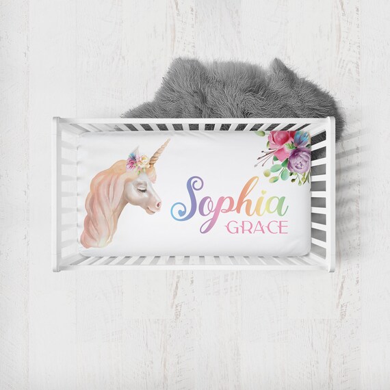 Unicorn baby crib bedding hotsell