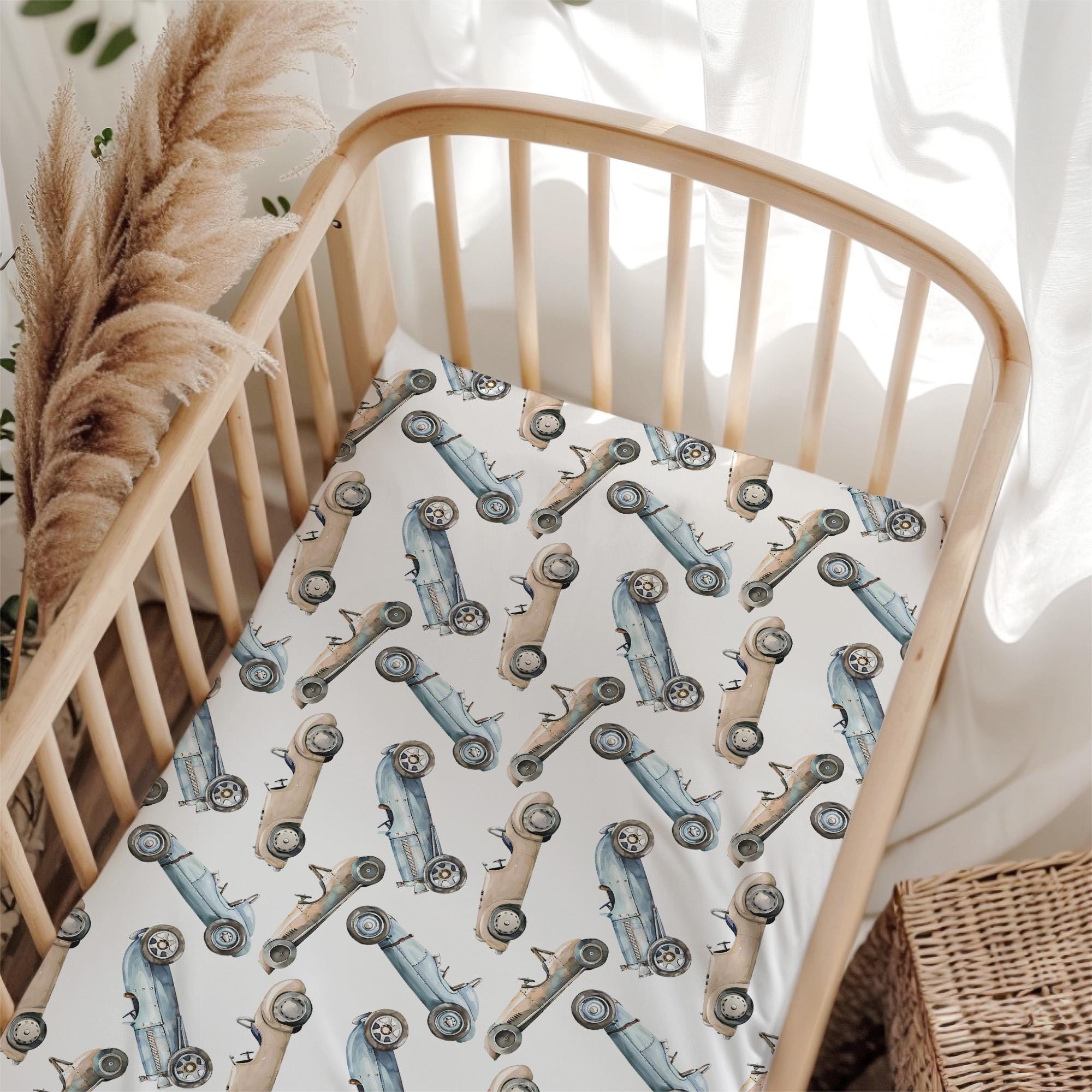 Race Car Crib Bedding Set, Boy Nursery Bedding, Race Car Bedding