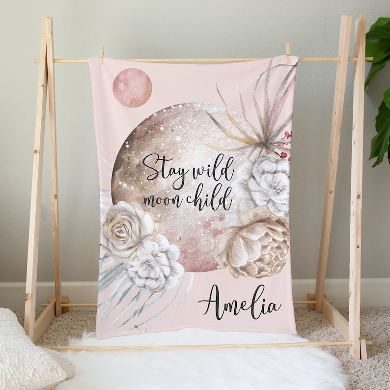 Moon Crib Bedding Set Love You to the Moon and Back Girl Etsy