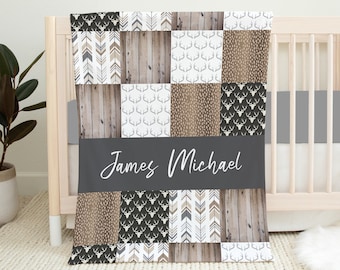 Woodland Crib Bedding, Boy Crib Bedding Set, Woodland Nursery