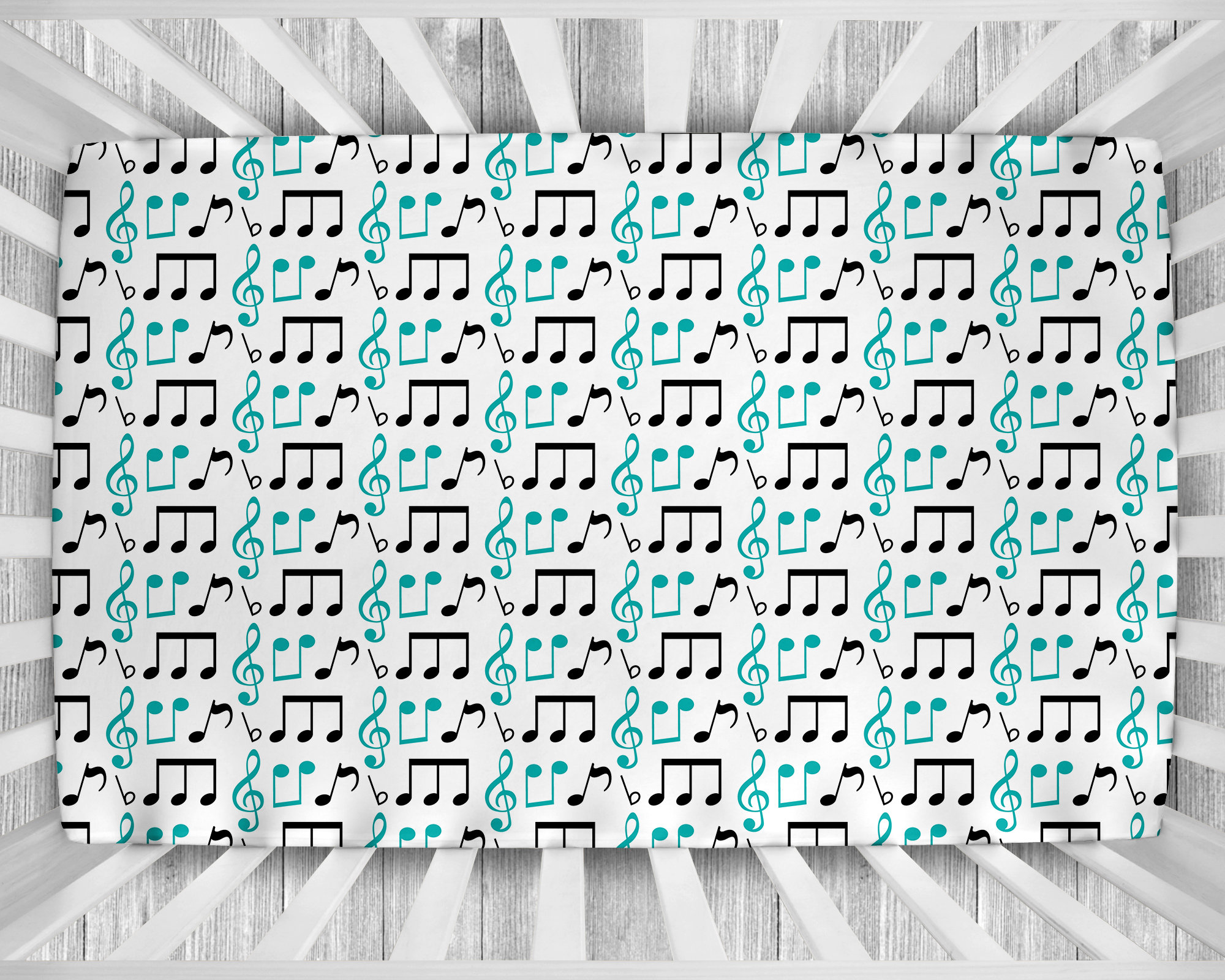 Music Crib Bedding Set, Baby Boy Crib Bedding, Boy Nursery Bedding