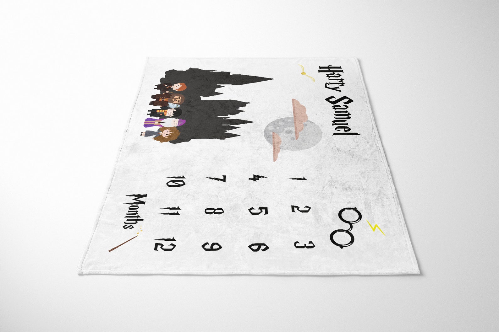 Harry Potter Baby Milestone Blanket Milestone Milestones The Art of