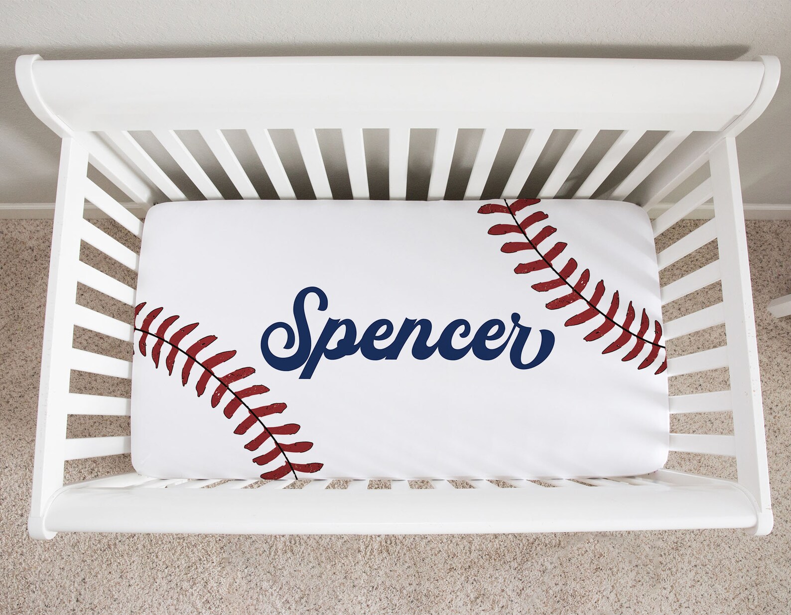 Baby Boy Crib Bedding Set Baseball Crib Bedding Sports Crib Etsy
