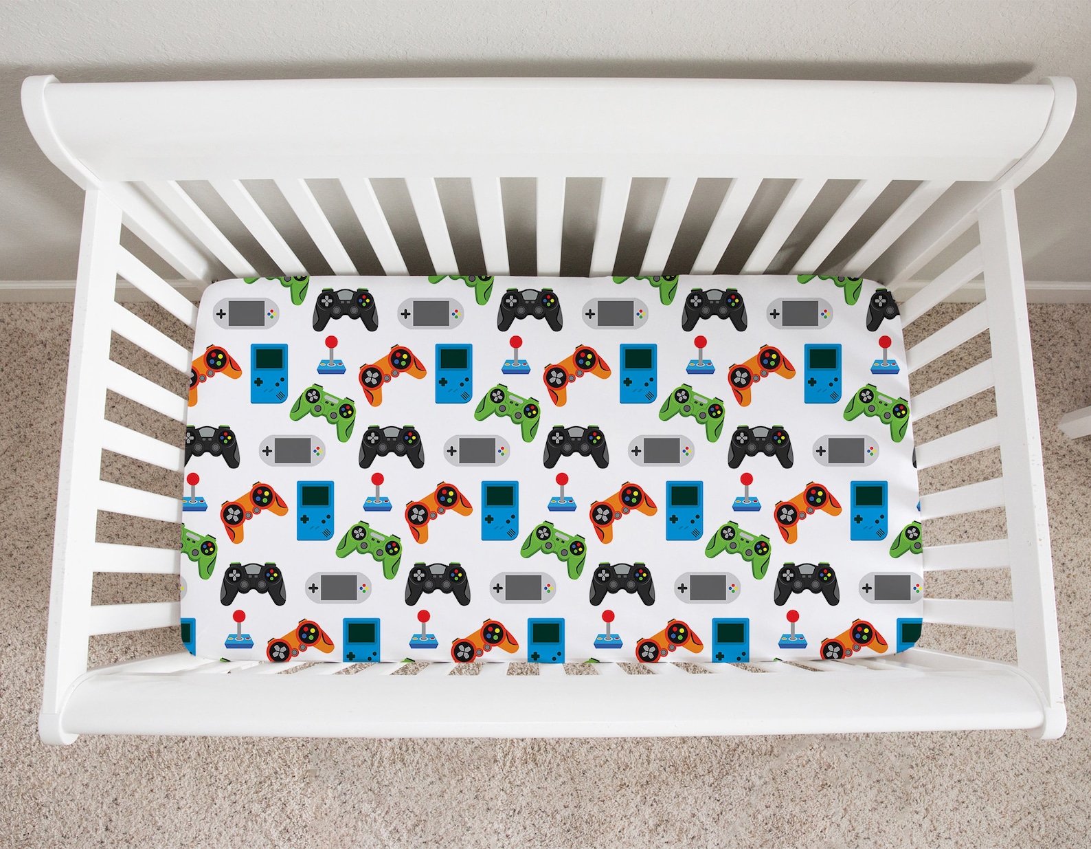 Video Game Nursery Bedding Set Baby Boy Crib Bedding Set Etsy