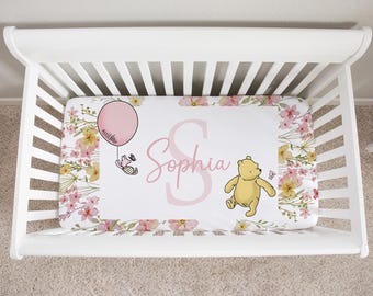 Pink Pooh Crib Sheets Winnie-the-pooh Crib Bedding Set Girl, Baby