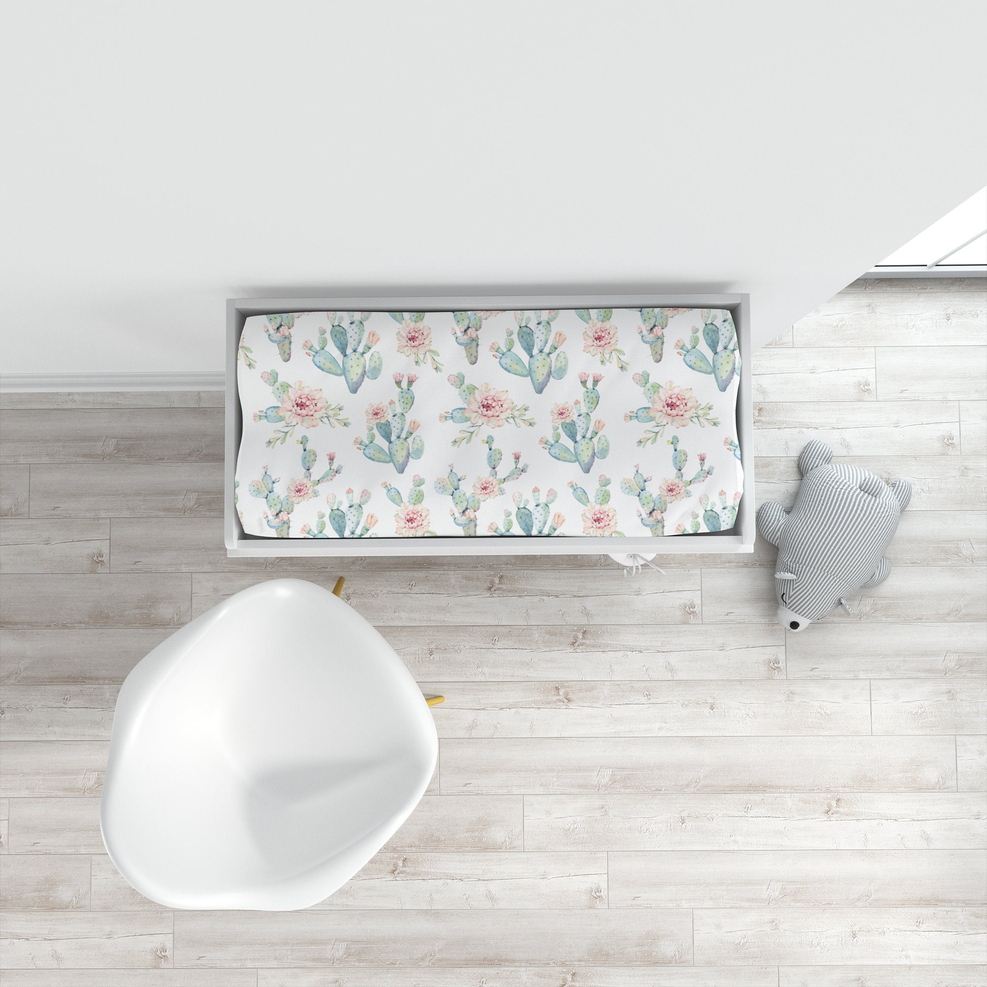 Cactus Crib Bedding Set Cactus Nursery Bedding Baby Girl Etsy