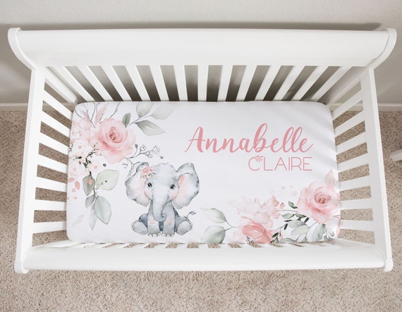 Elephant Crib Bedding Set Crib Bedding Set Girl Personalized Baby Bedding Set Pink Floral Crib Bedding Elephant Nursery Bedding Crib Set Etsy Canada