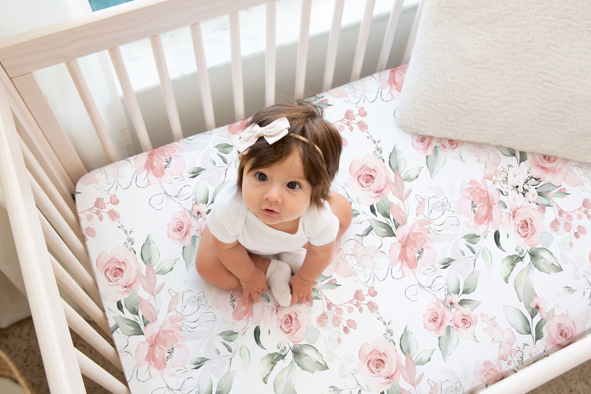 Baby Girl Woodland Crib Bedding Set Crib Bedding Set Girl Etsy