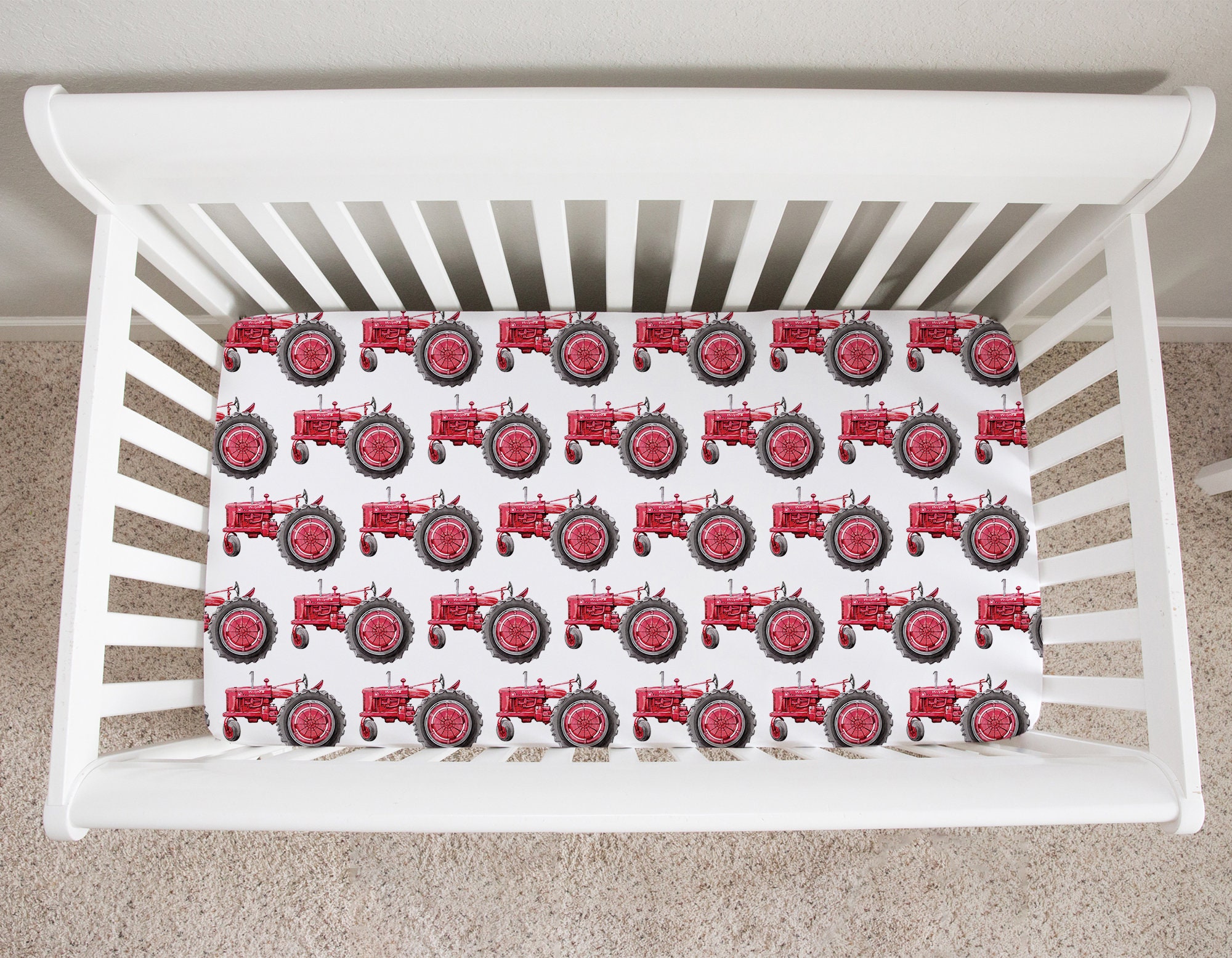 Tractor Crib Bedding Set Baby Boy Crib Bedding Set Red Tractor Nursery Farm Crib Bedding Farm Nursery Personalized Tractor Baby Blanket Etsy Canada