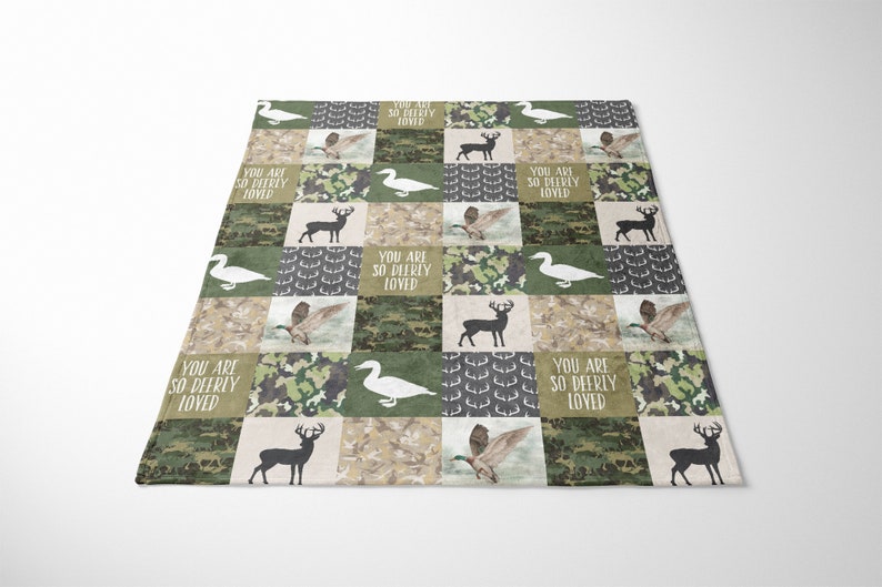 Camo Baby Blanket Deer Baby Blanket Duck Hunting Baby Etsy