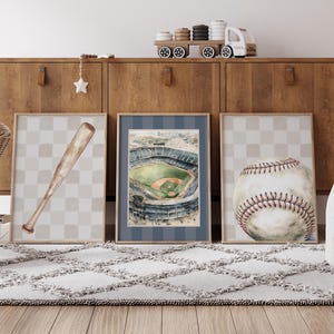 Baseball Wall Art for Boys, Baseball Nursery Prints, Baseball Nursery Decor Boy, Baseball Boys Room Decor, Baby Boy Nursery Wall Art Prints
