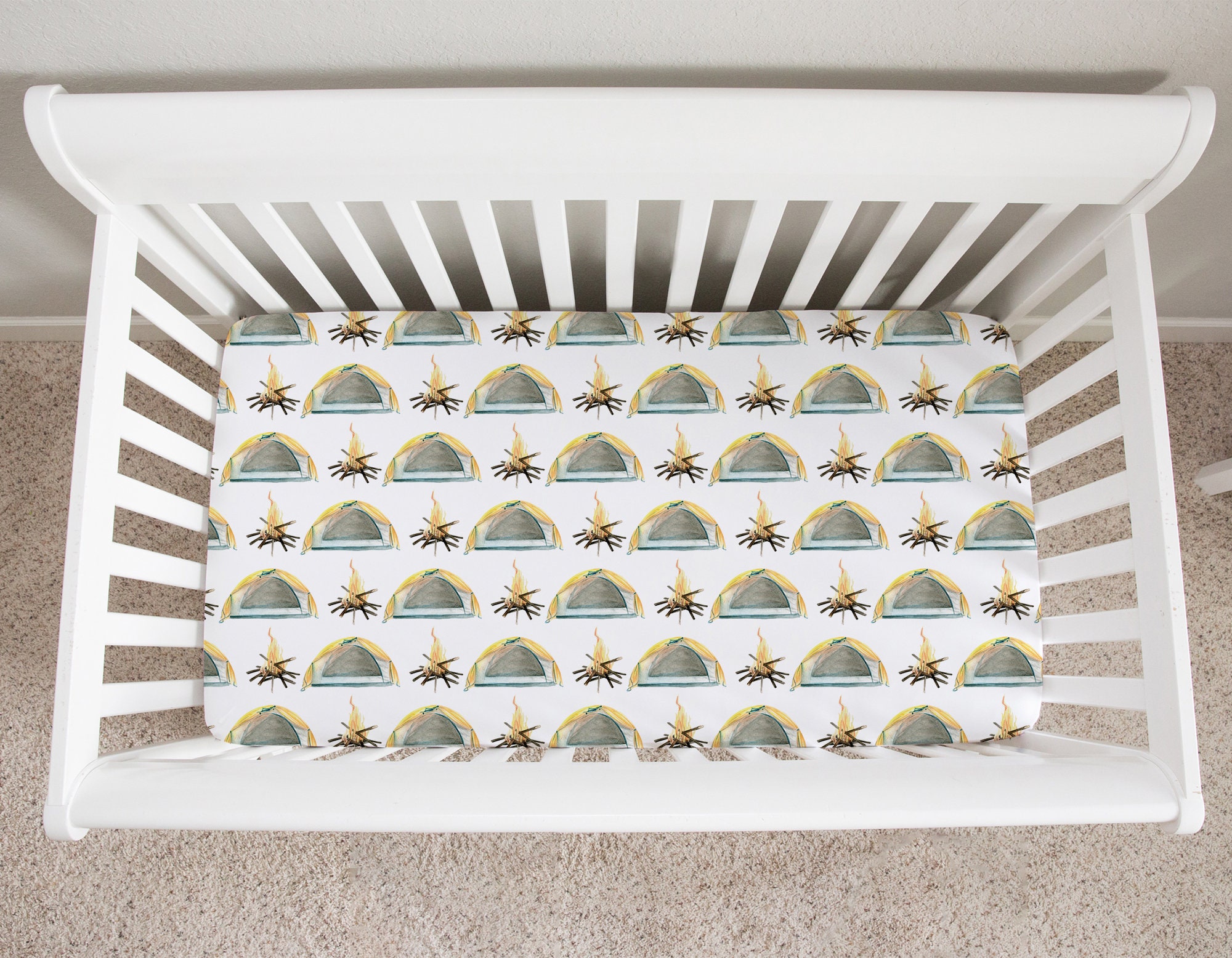 Camping Crib Bedding Set Baby Boy Crib Bedding Adventure Etsy