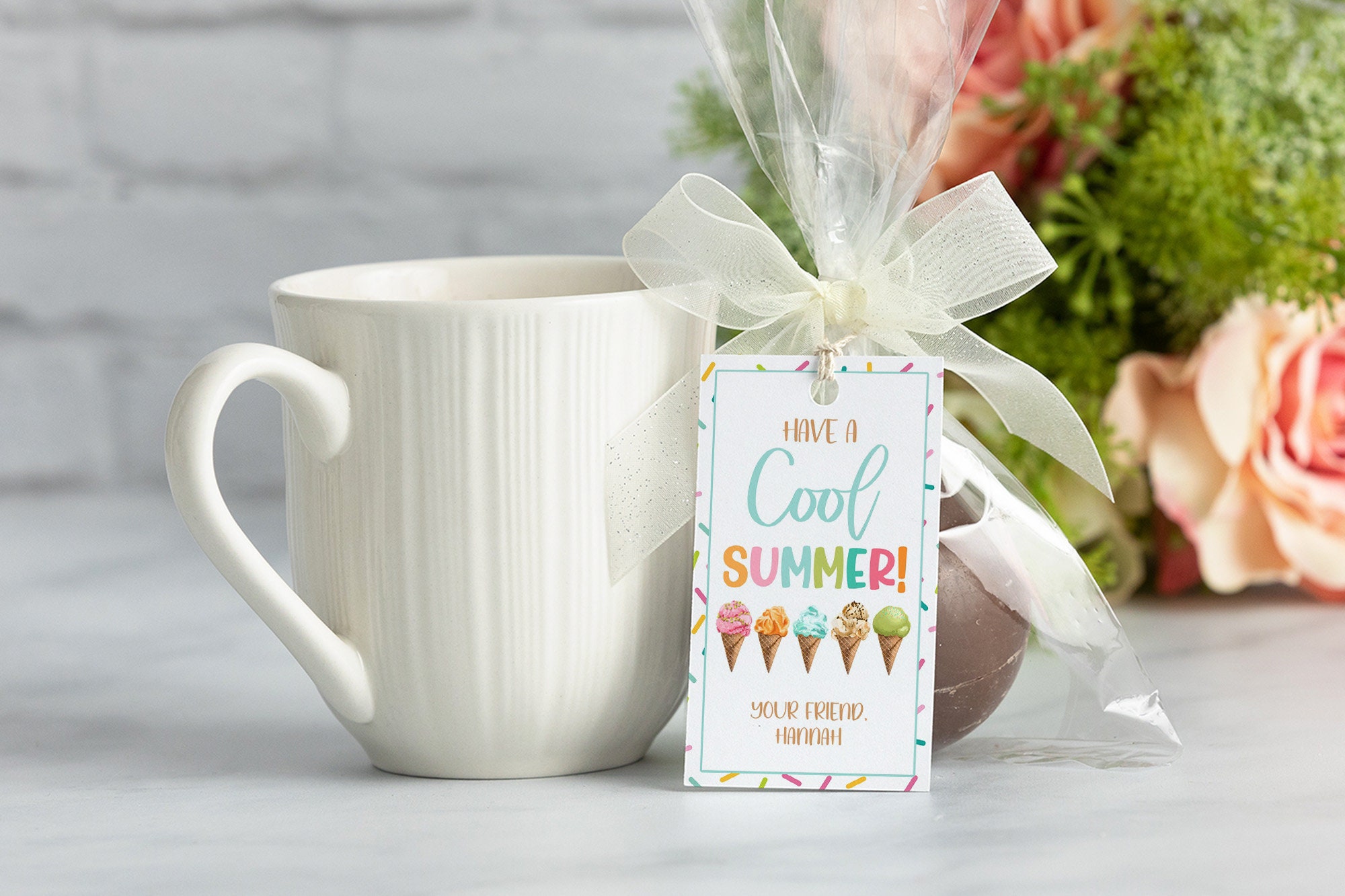 Editable Have A Cool Summer School Tags, End of Year Teacher Gift Tag ...