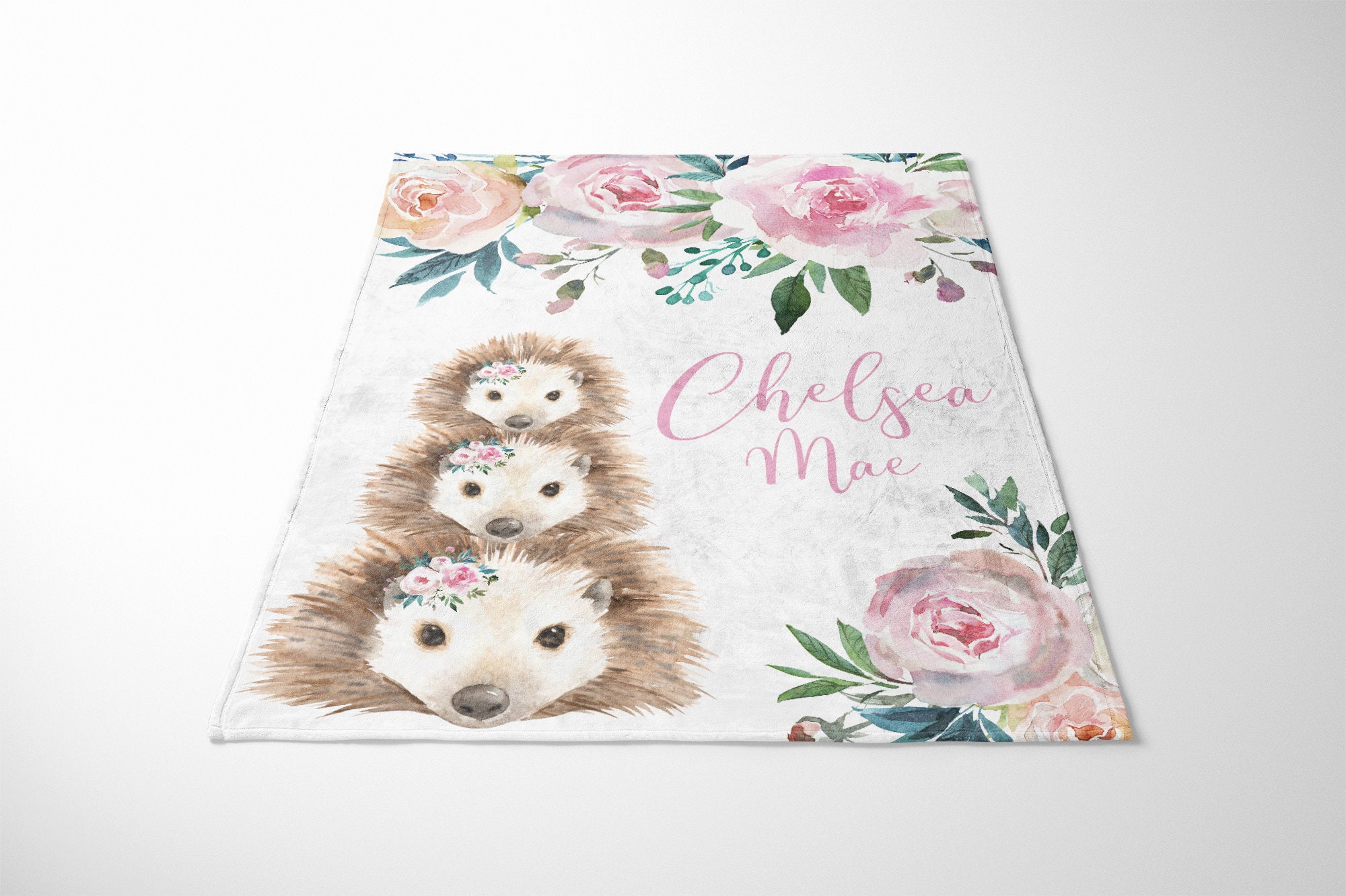 Hedgehog Crib Bedding Set Floral Crib Bedding Woodland Etsy