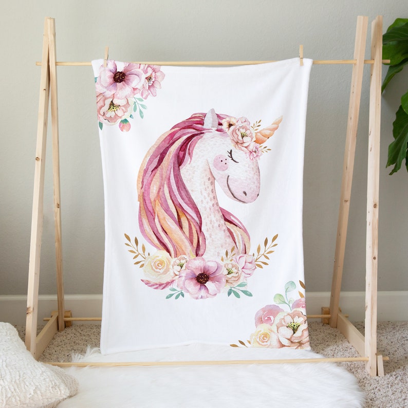 Unicorn Crib Bedding Set Baby Girl Crib Bedding Unicorn Etsy