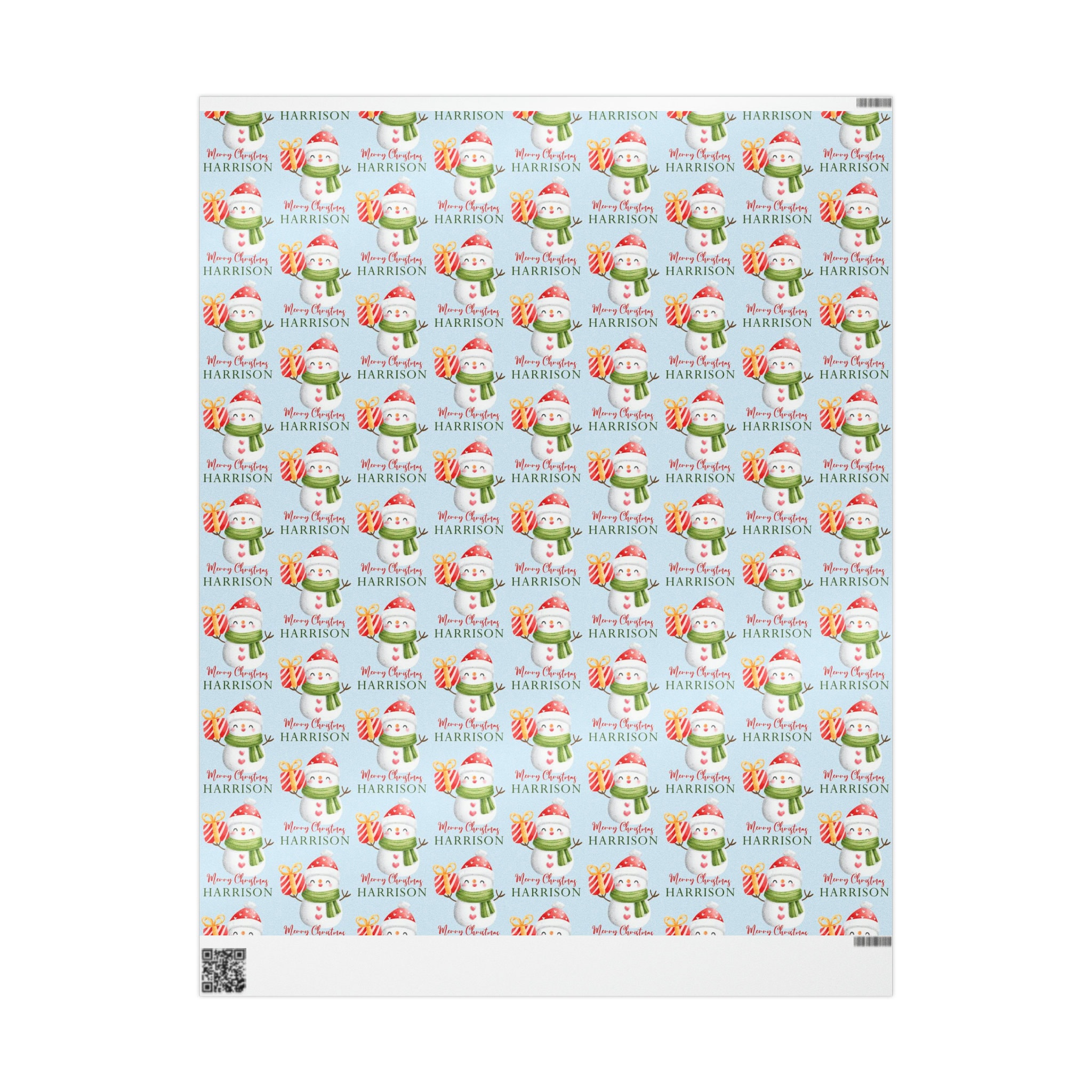 Personalized North Pole Christmas Wrapping Paper/santa's Gift Wrap