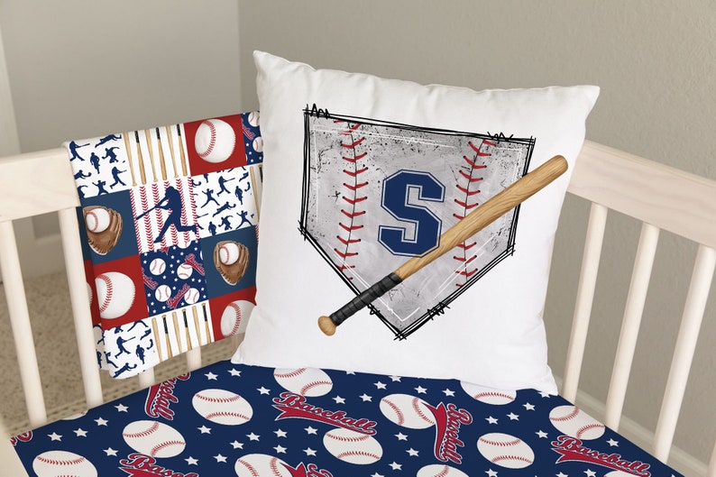 Baby Boy Crib Bedding Set Baseball Crib Bedding Sports Crib Etsy