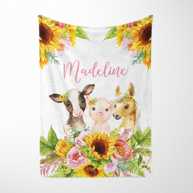 Farm Crib Bedding Set Baby Girl Nursery Bedding Set Etsy