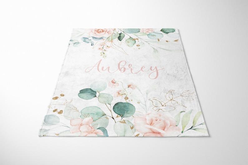 Eucalyptus Crib Bedding Set Personalized Girl Crib Bedding Etsy