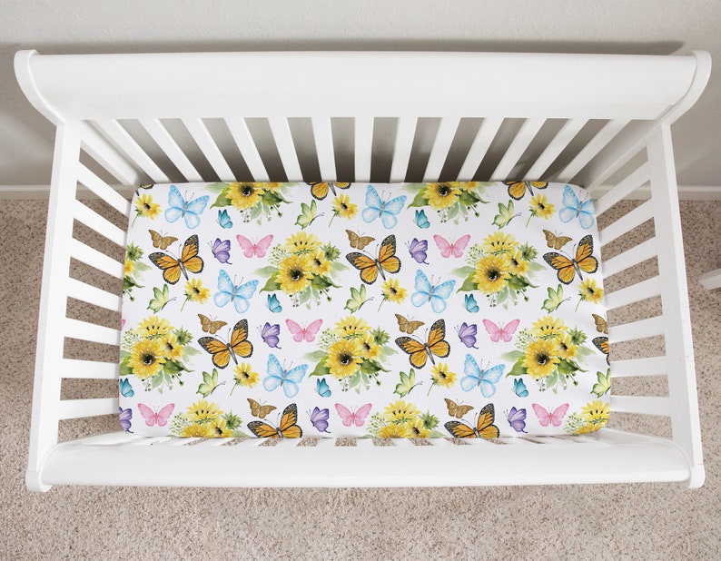 Butterfly Nursery Bedding Butterfly Crib Bedding Set Etsy