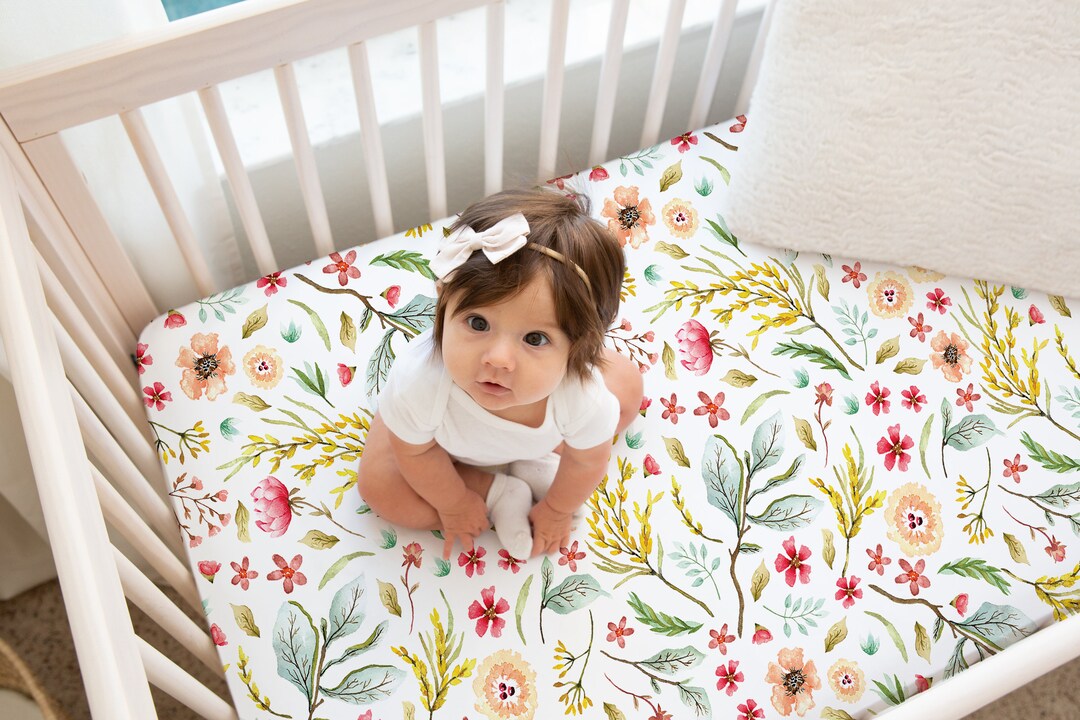Pima Crib Sheet - Primrose Floral