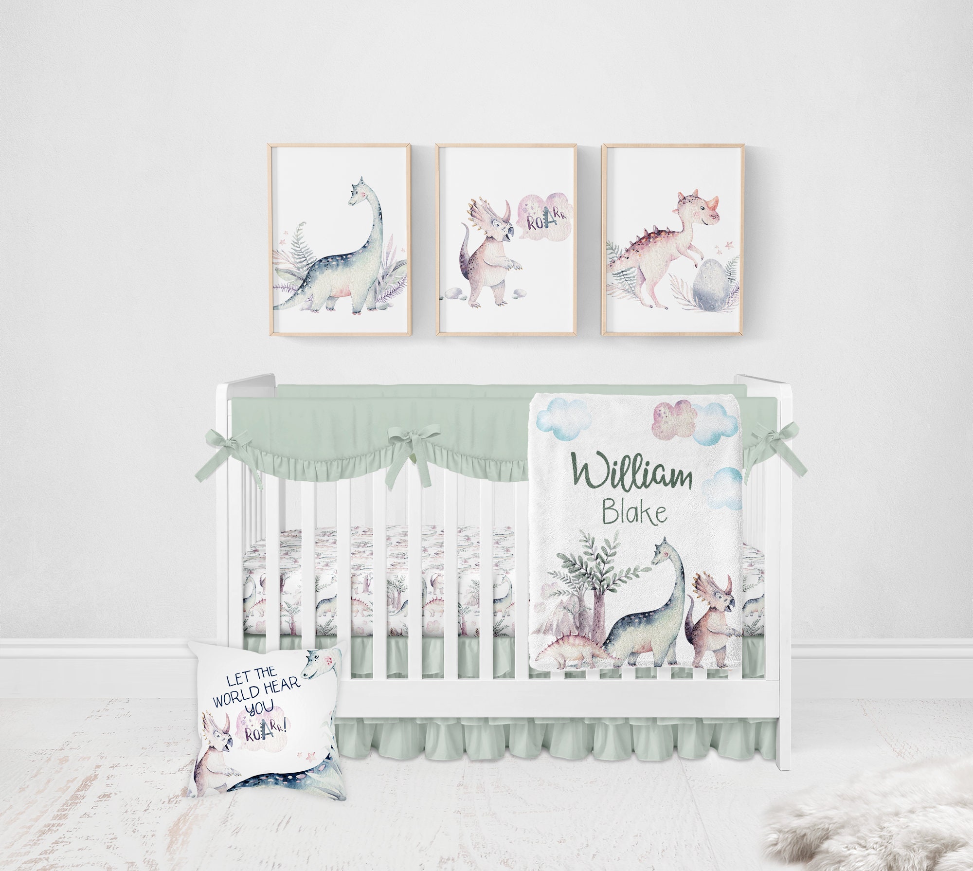 Dinosaur crib bedding boy sale