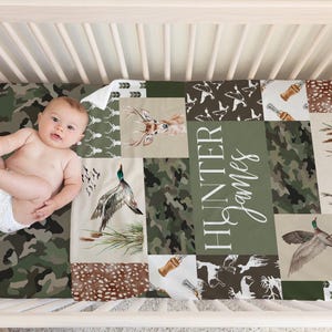 Personalized Hunting Baby Blanket, Mallard Duck Baby Blanket, Baby Boy ...