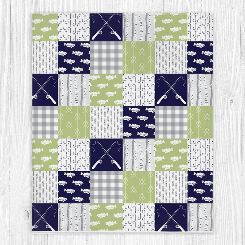Fishing Baby Blanket Fish Baby Blanket Baby Boy Blanket Etsy