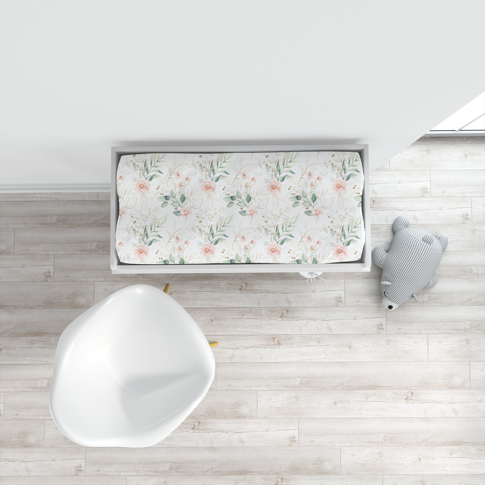 Eucalyptus Crib Bedding Set Personalized Girl Crib Bedding Etsy