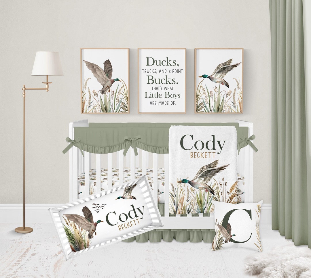 Mallard Duck Crib Bedding Baby Boy Crib Bedding Set Duck Etsy