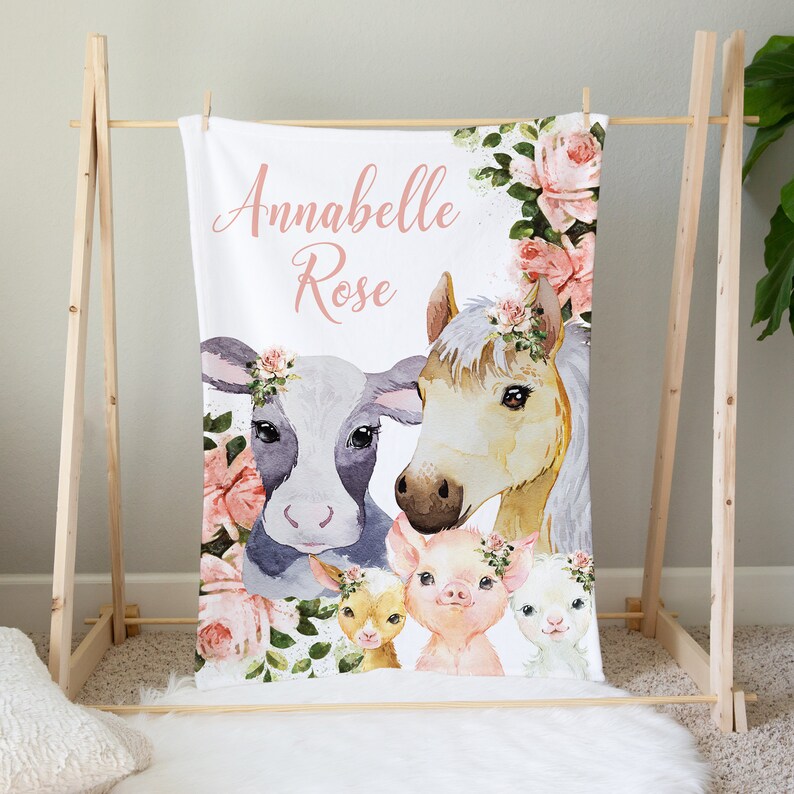 Baby Girl Crib Bedding Set Farmhouse Nursery Bedding Farm Etsy