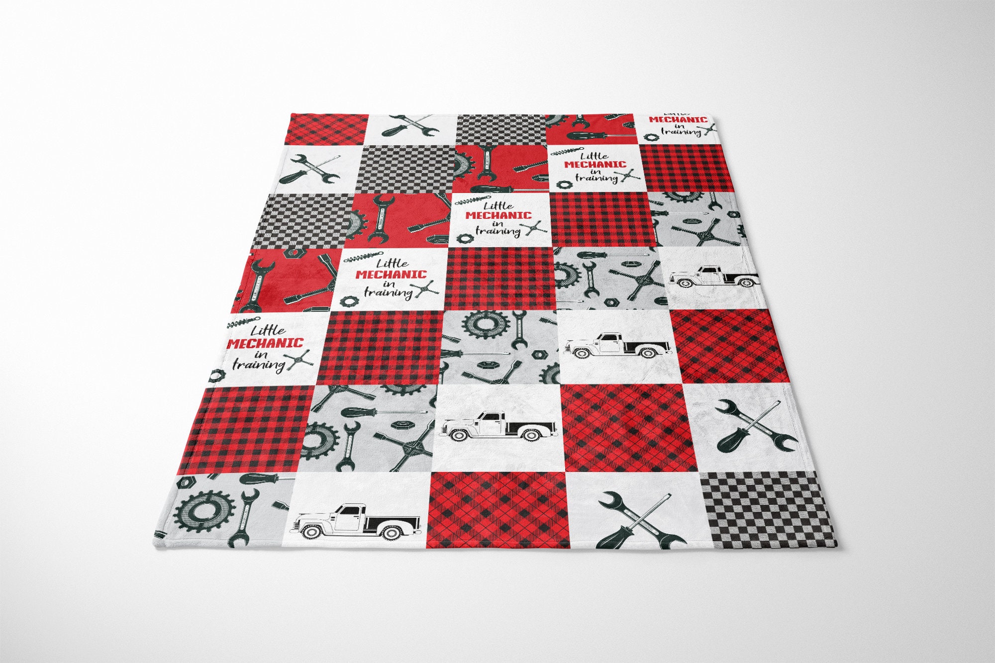 Mechanic Colorful Pattern Print Blanket