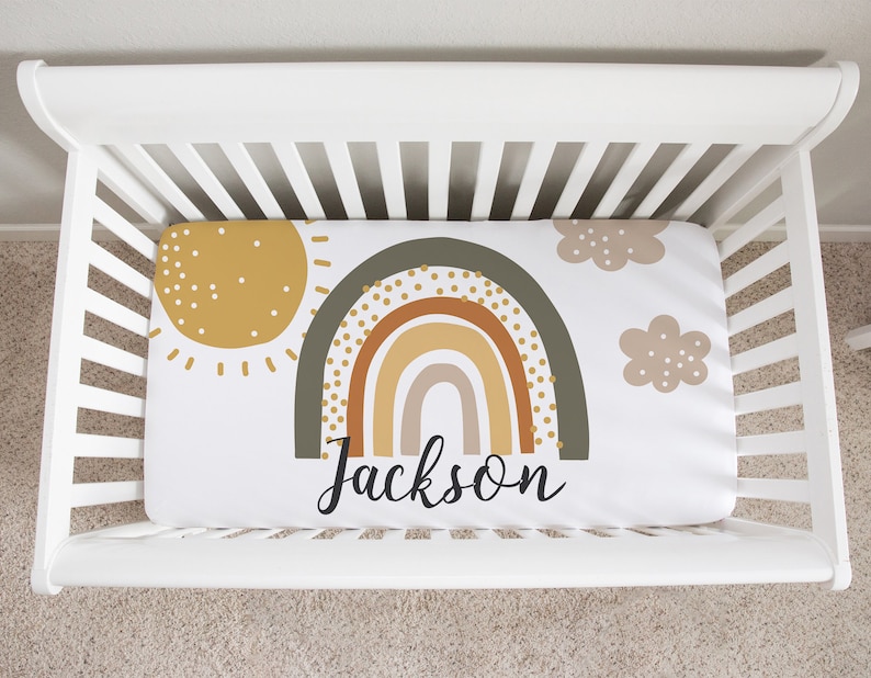 Boho Crib Bedding Set Baby Boy Crib Bedding Boho Nursery Etsy