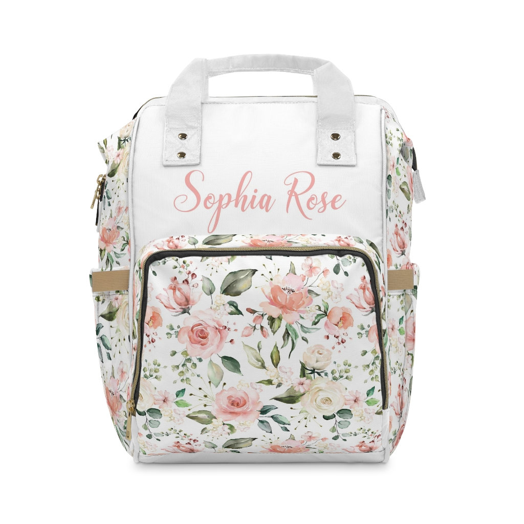 Custom Diaper Bag Girl Diaper Bag Backpack Pink Floral -  Finland