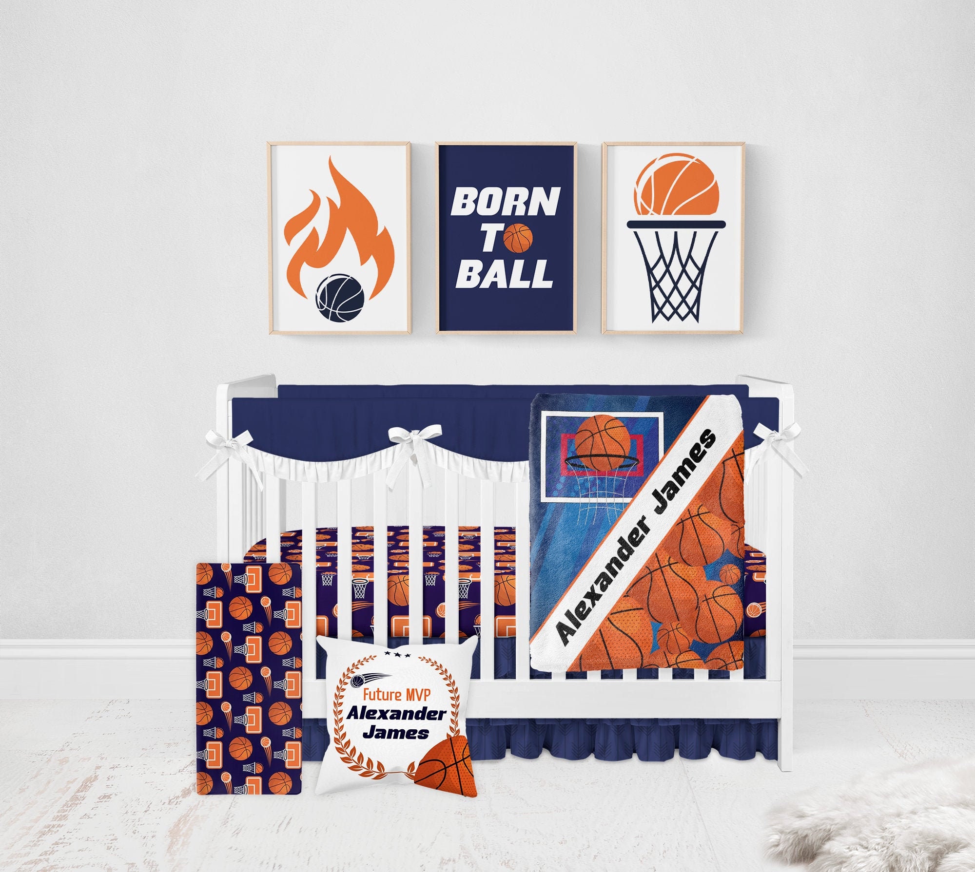 Nike sales crib set