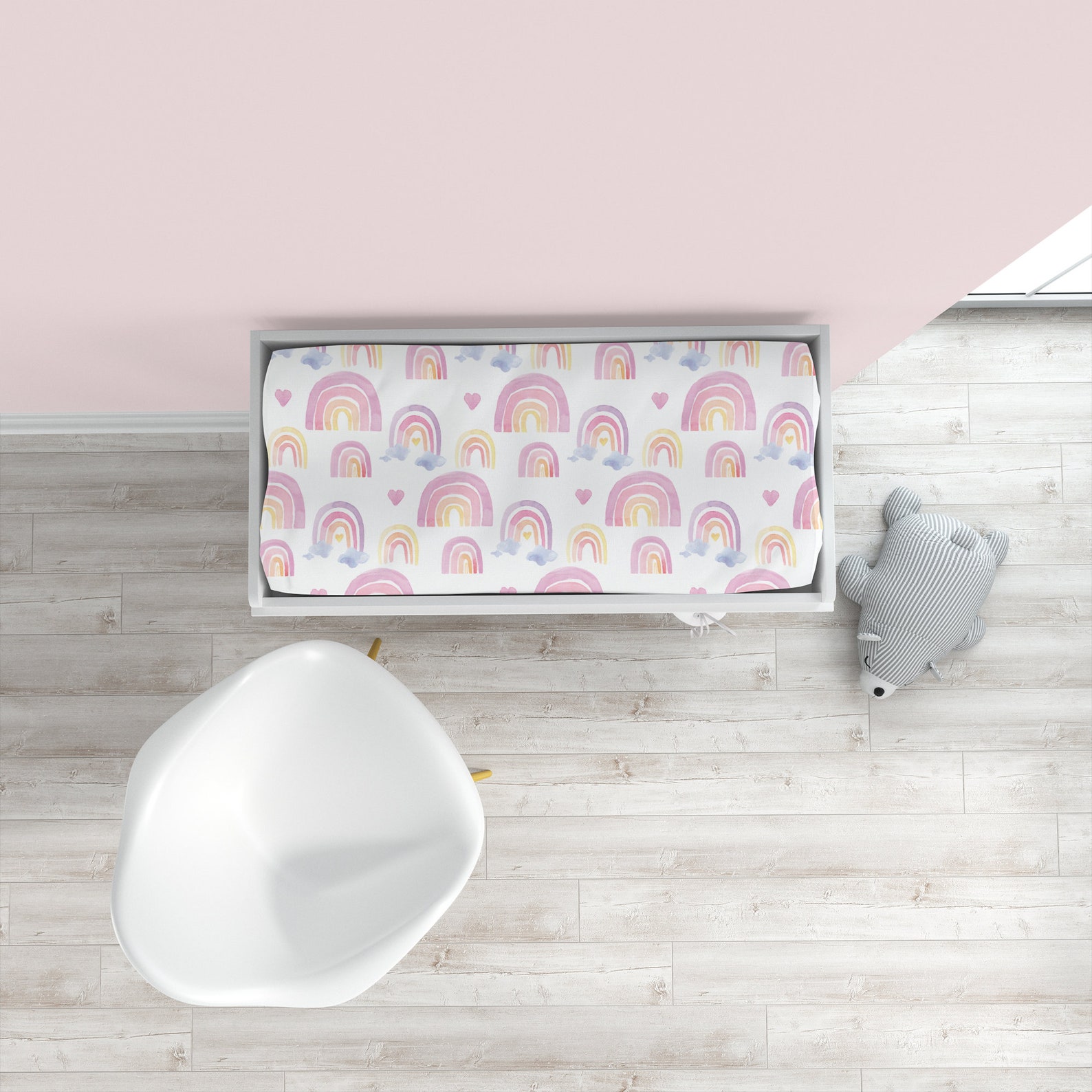 Rainbow Crib Bedding Set Baby Girl Crib Bedding Set You Are Etsy