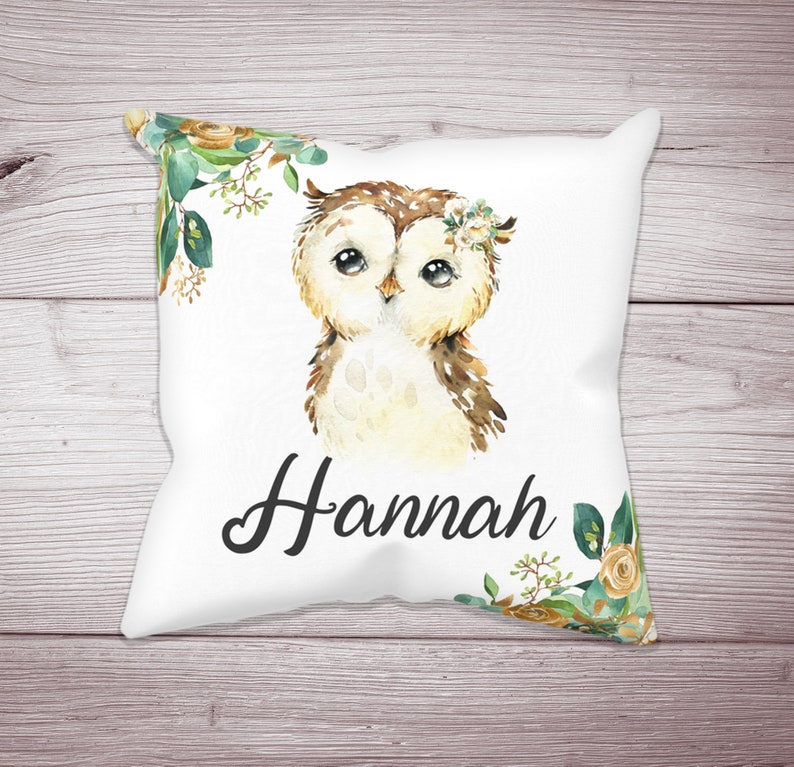 Owl Crib Bedding Set Floral Girl Crib Bedding Woodland Etsy