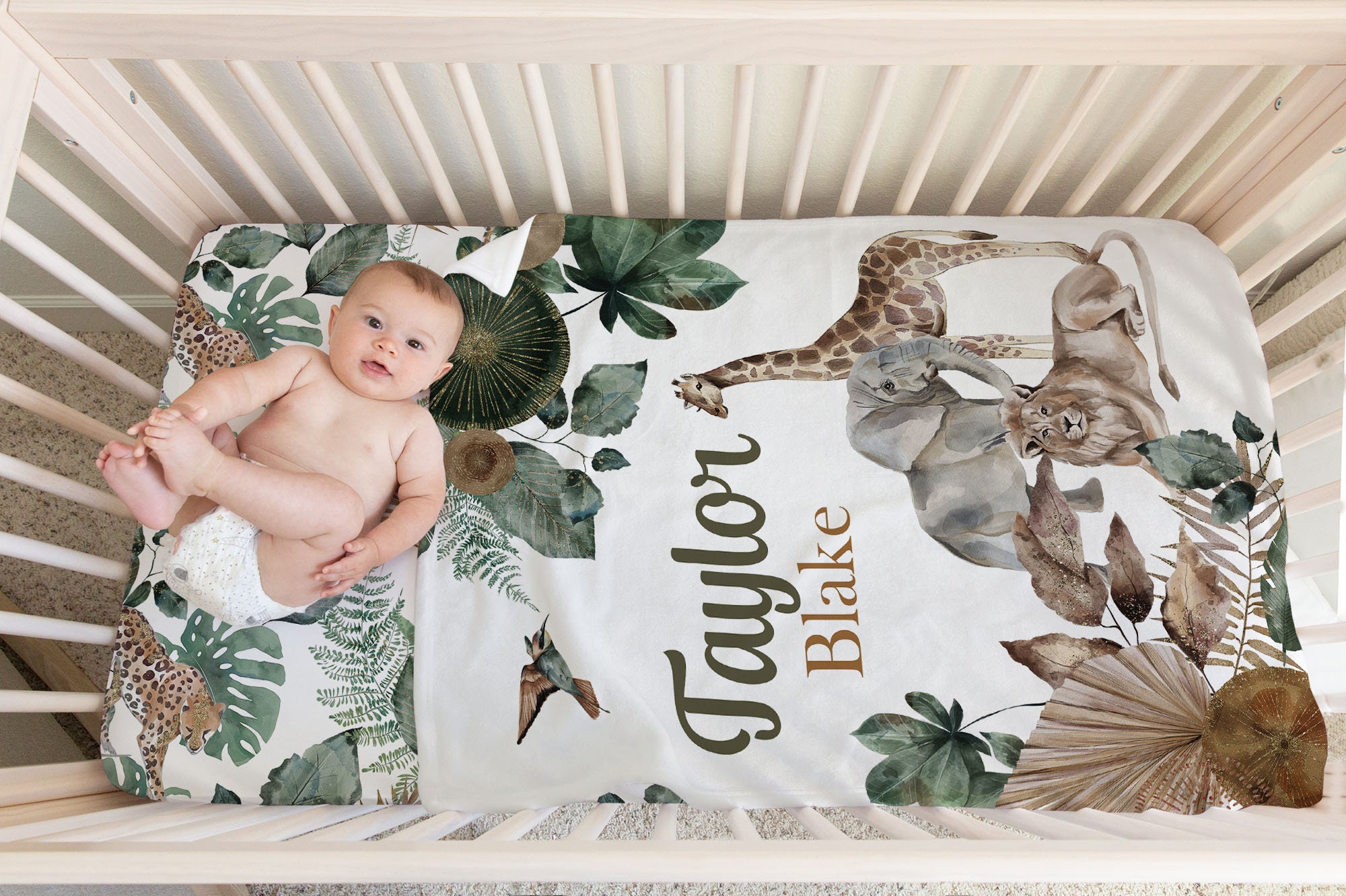 Safari Crib Bedding Set Baby Crib Bedding Boy Safari Nursery Safari Animal Baby Bedding Set Crib Sets Girl Jungle Crib Bedding Neutral Etsy Canada